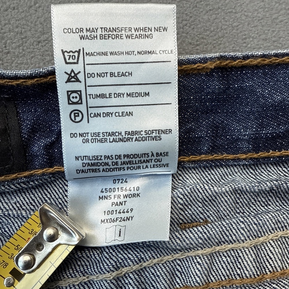 Ariat Jeans Mens 36x30 Blue Flame Resistant M3 Loose Straight Workwear Denim NWT - Picture 6 of 14